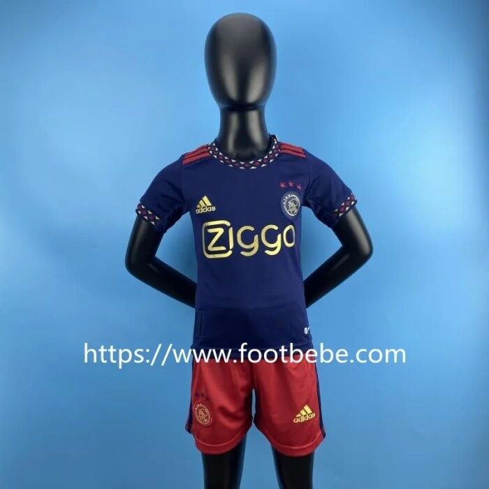 Maillot De Foot Ajax Enfant 2022 2023 Exterieur Footbebe