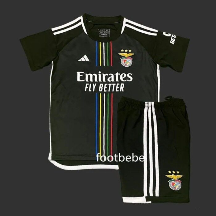 Maillot Benfica Enfant Noir Footbebe