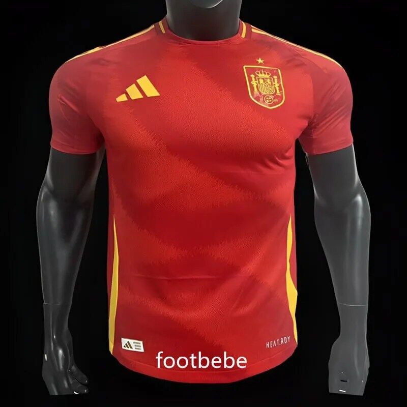 Maillot Match Espagne Euro Domicile Rouge Footbebe