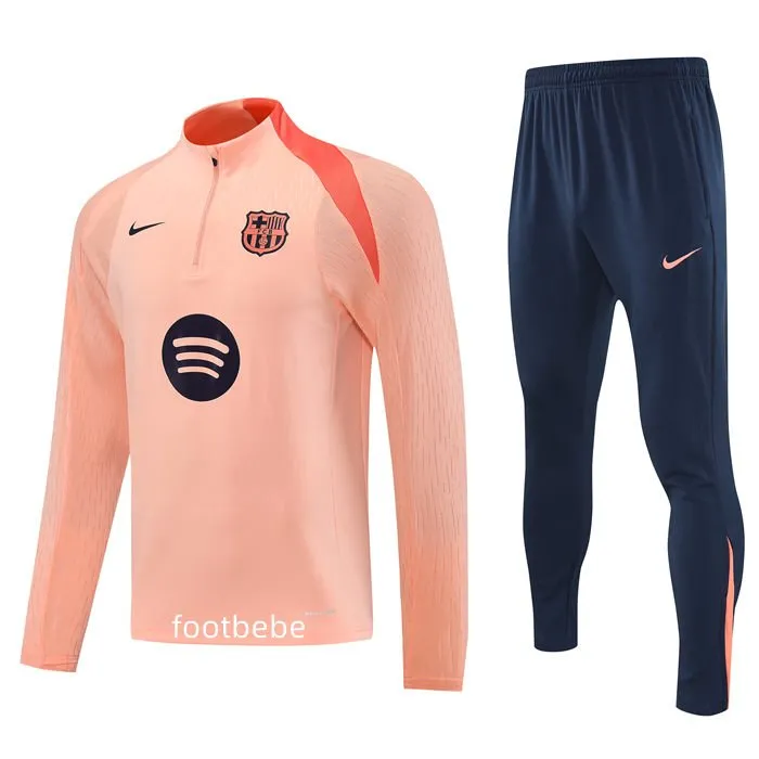 Achat Nouveau Ensemble Survetement De Foot FC Barcelone Bleu 2023/2024 -02 Pas Chere En Gros