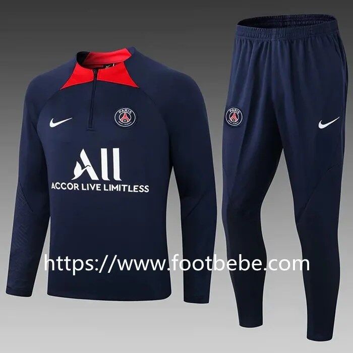 Survetement PSG 2022 2023 Homme bleu royal Footbebe