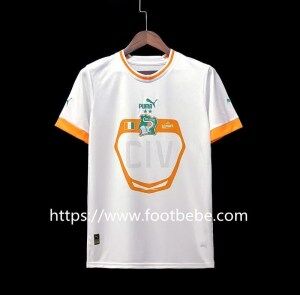 Acheter maillot cote de ivoire blanc vert orange edition speciale version  joueur 2023-2024