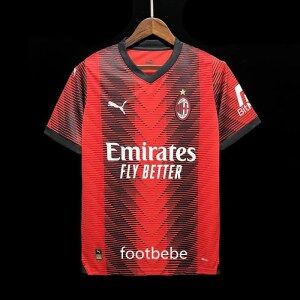 Maillot AC Milan 2023 2024 domicile rouge - Footbebe