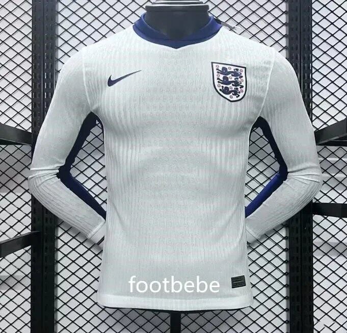 Maillot Match Angleterre Euro 2024 domicile Blanc manches longues