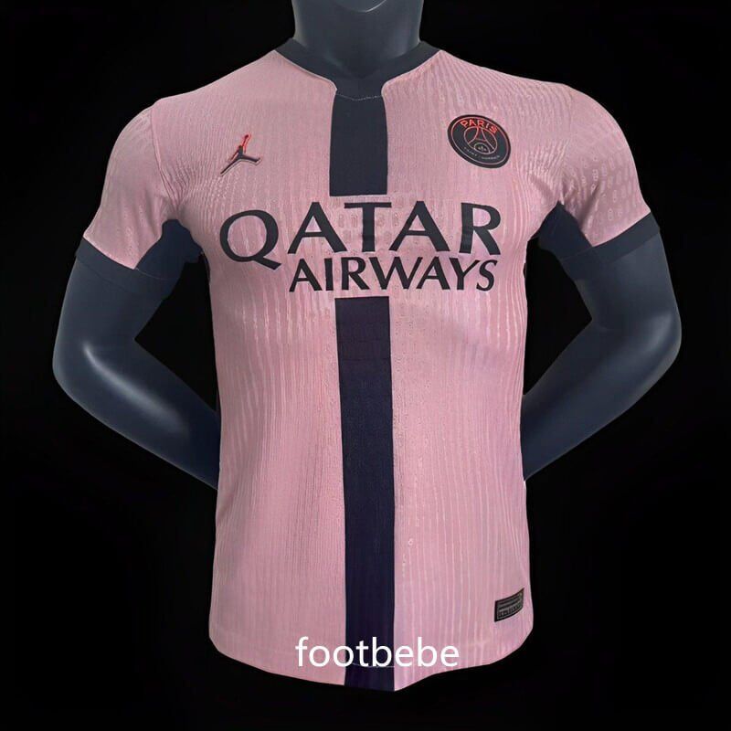 Kit Flocage Officiel PSG Barcola - Third 2024/2025 - Maillot Rose - MONBLASON