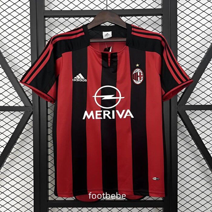 Maillot AC Milan Domicile 2004/2005 - Rouge - Vintage - Taille L/XL