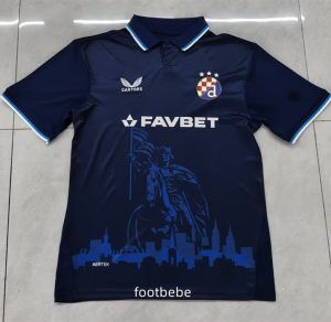 Maillot De Foot Castore Dinamo Zagreb Domicile 2024/2025 – Unisexe, Manches Courtes, écusson Club